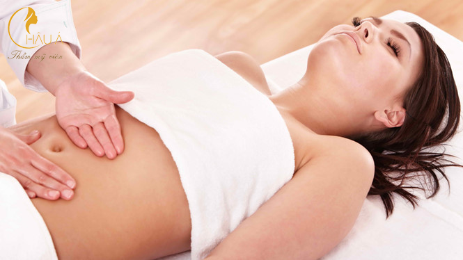 giảm mỡ bụng với phương pháp massage vùng bụng